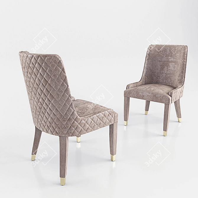Modern Durable Byron Chair 3D model image 1