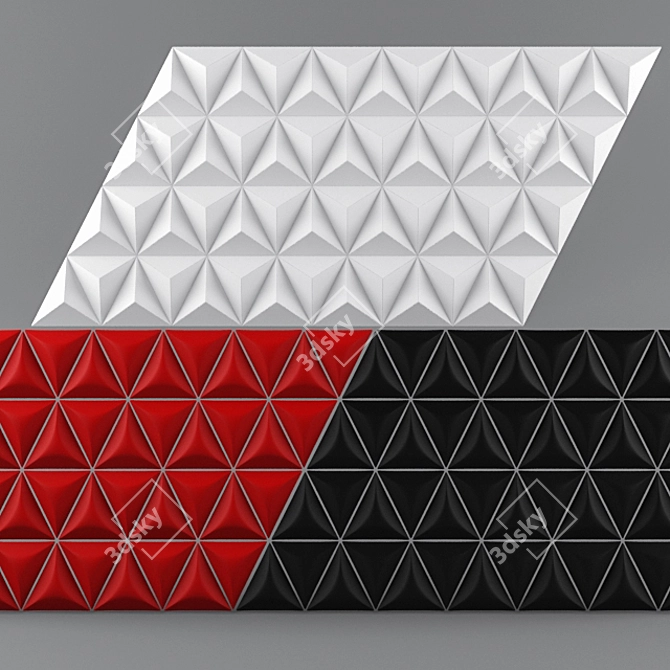 3D Decorative Wall Panel 3D model image 1