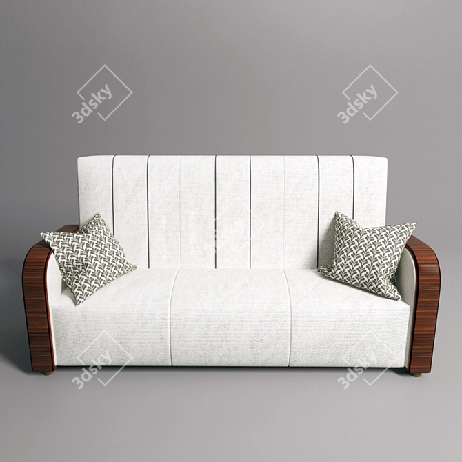 Vintage-inspired Art Deco Sofa / The Orleans 3D model image 1