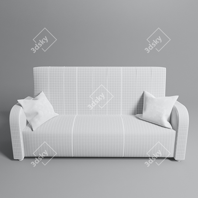 Vintage-inspired Art Deco Sofa / The Orleans 3D model image 2