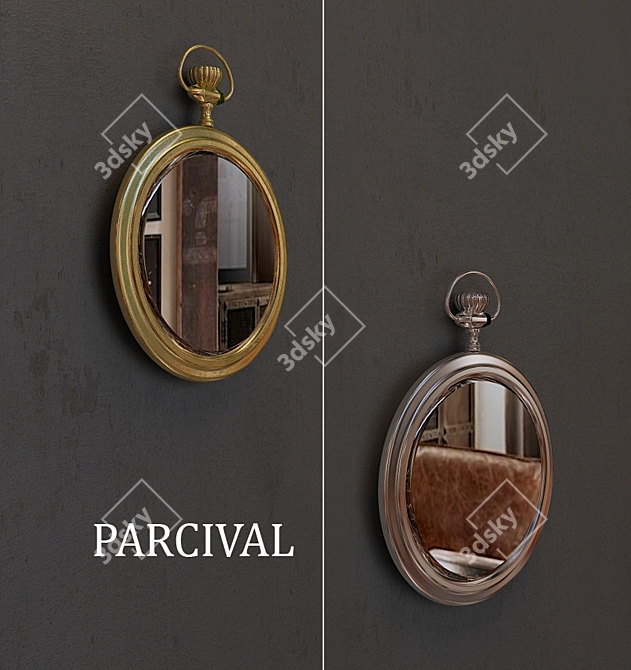 Stylish room mirrors - Parsival & Aramis 3D model image 2