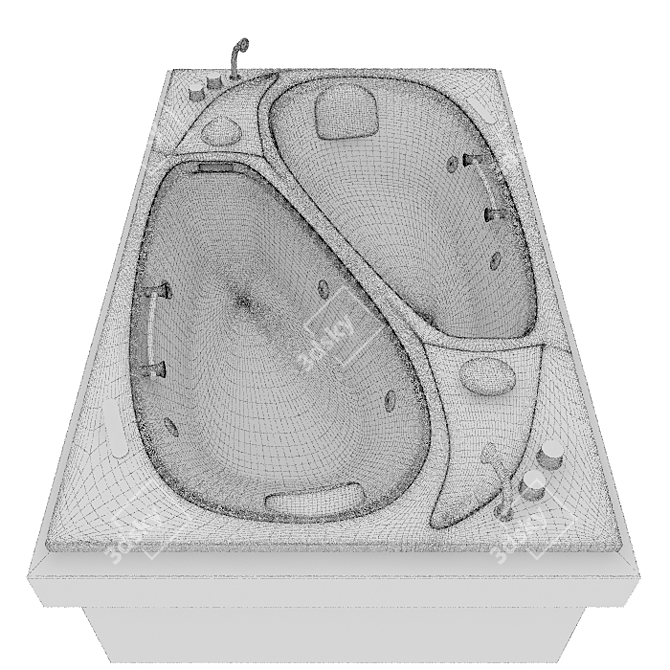Harmony Luxe Hydro Bath 3D model image 3