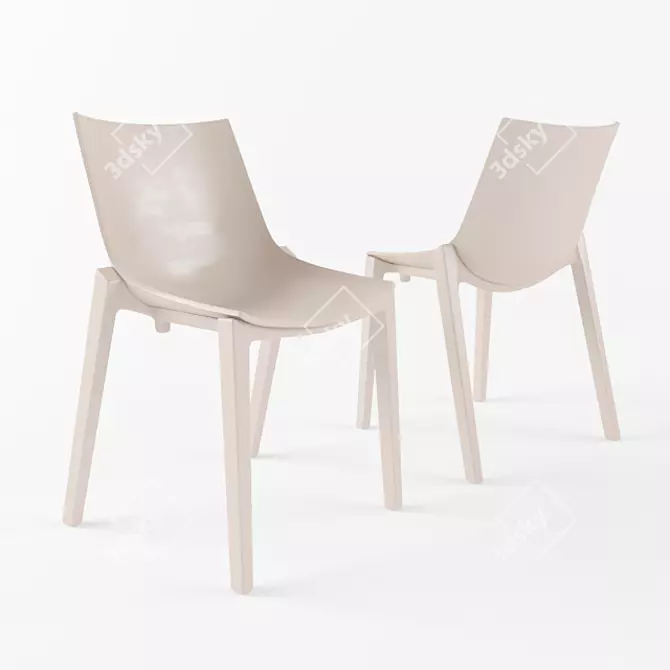 Elegance Dining Chair 3D model image 1