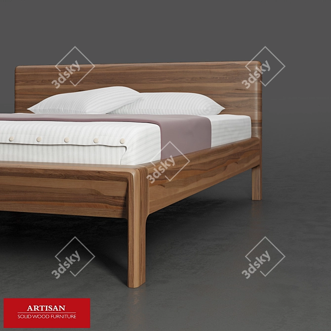 Invito Bed: Artisan's Masterful Collection 3D model image 1