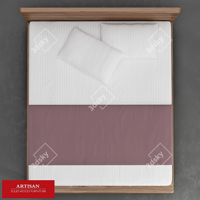 Invito Bed: Artisan's Masterful Collection 3D model image 2