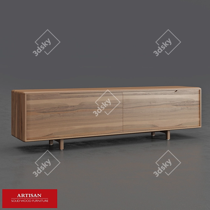 Artisan Invito Lowboard: Elegant and Functional 3D model image 1