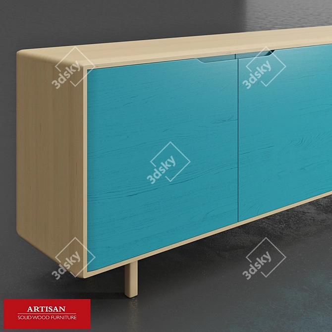 Artisan Invito Sideboard: Exquisite Craftsmanship 3D model image 2