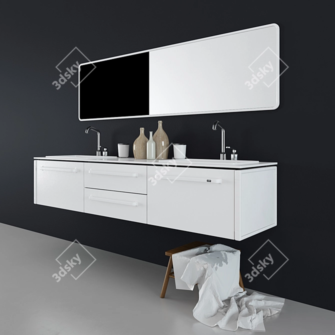 Vipp Badmodul Deluxe 3D model image 2
