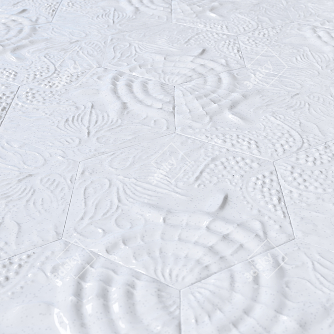 Title: Gaudi Concrete Tile by IVANKA 3D model image 3