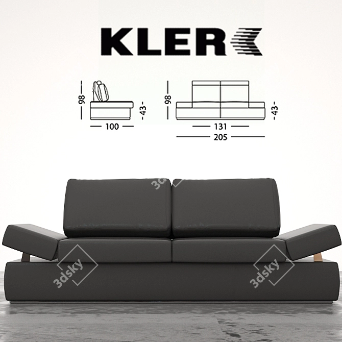 Elegant KLER Opera W101 Sculpture 3D model image 1