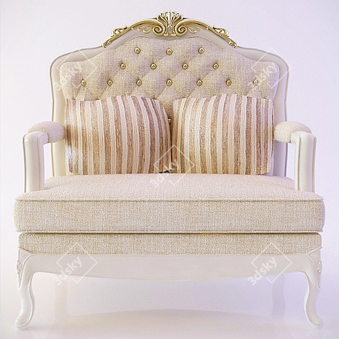 Timeless Elegance: Classic Sofa 3D model image 1