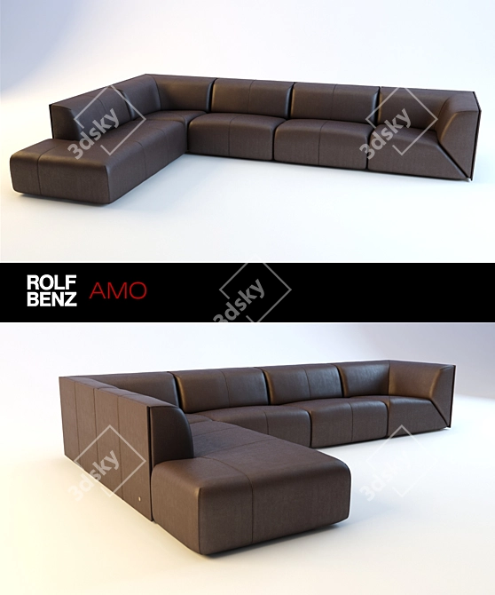 Contemporary Rolf Benz Sofa 3D model image 1