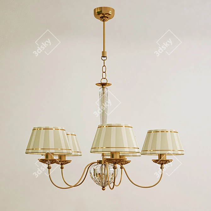 Elegant Vian PIRO 5900 Pendant 3D model image 1