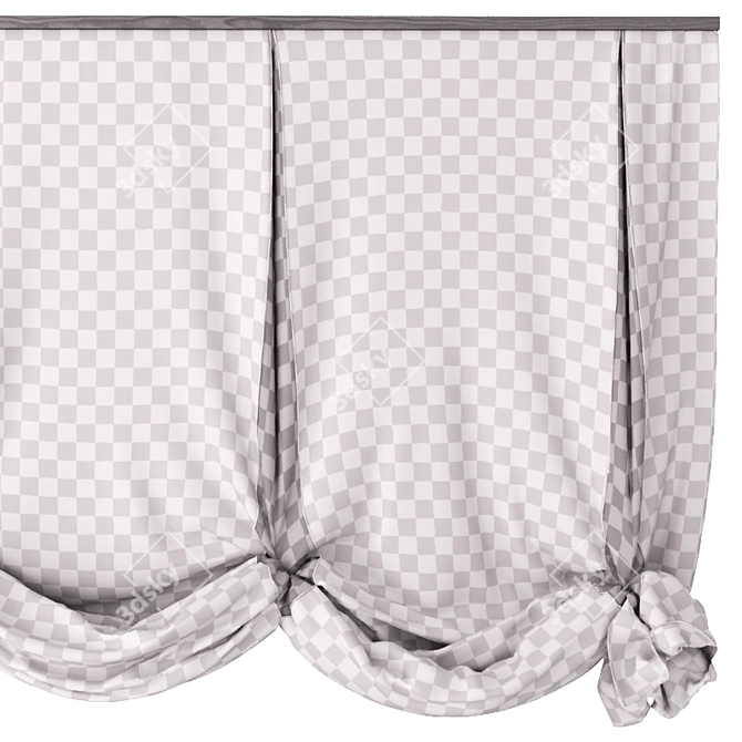 Versatile London Curtains 3D model image 2