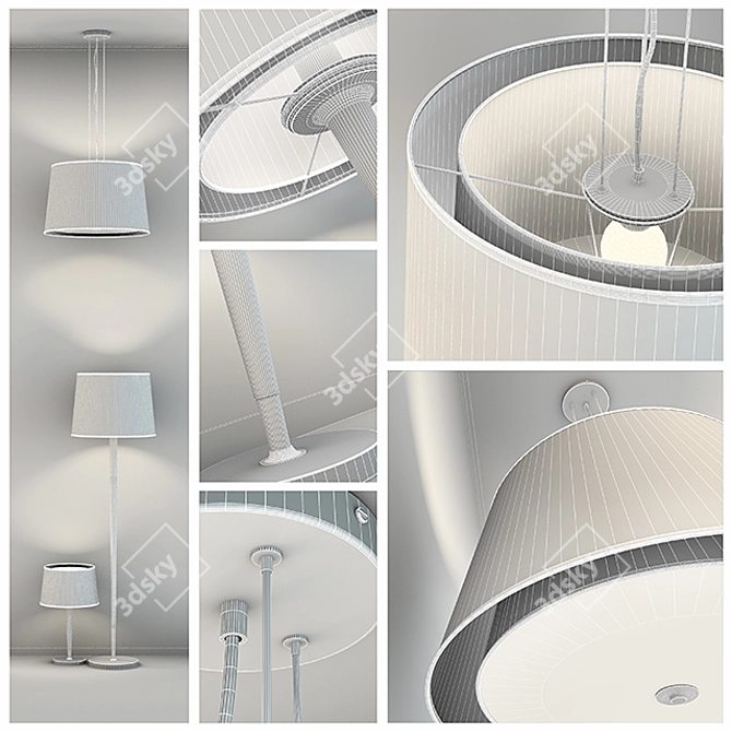 SLV Bishade Lighting Set 3D model image 2