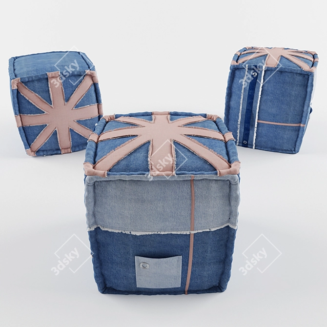 Vintage Hocker Jeans UK 3D model image 1