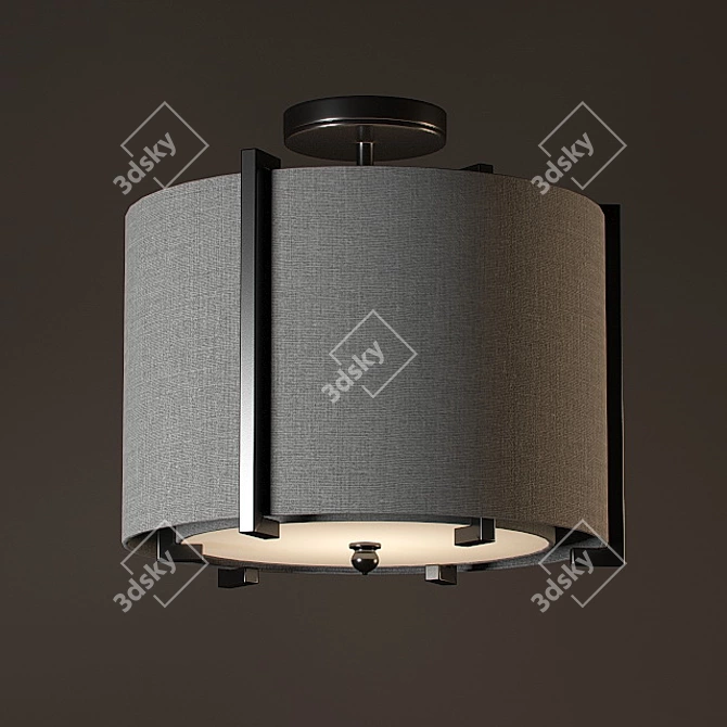 Elegant Freiburg Chandelier: 300mm x 265mm 3D model image 1
