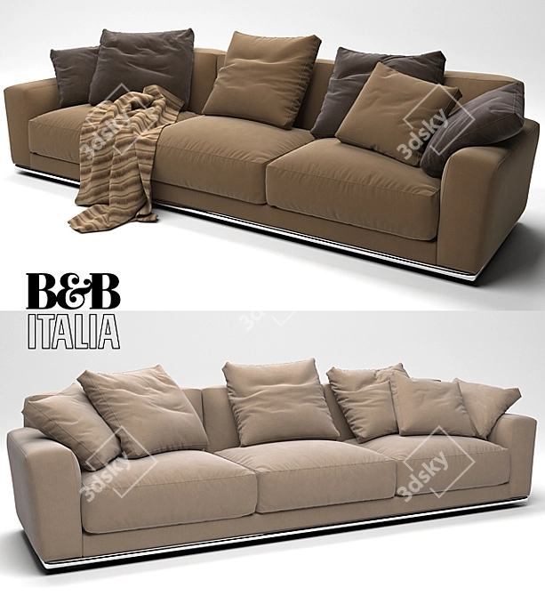 Luis Sofa by B&B Italia - Modern Elegance 3D model image 2