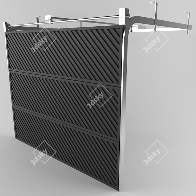 Modern Style Garage Doors 3D model image 1