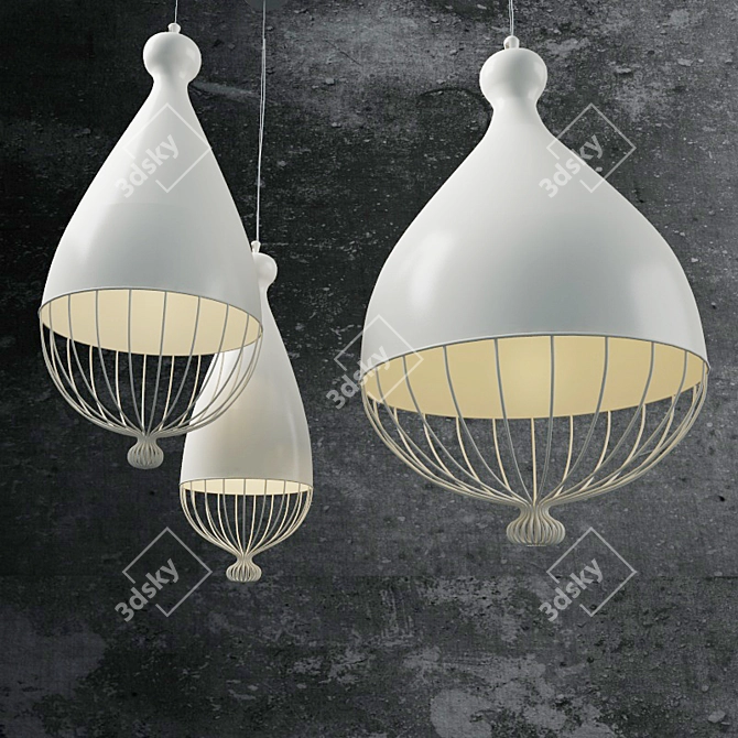 Italian Trulle Pendant Lights: Karman Beauty 3D model image 1
