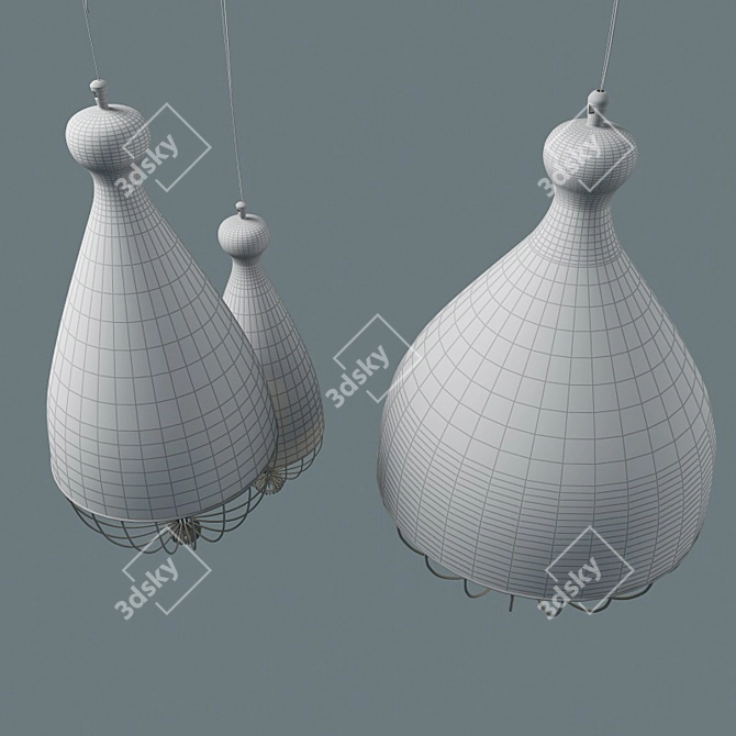 Italian Trulle Pendant Lights: Karman Beauty 3D model image 3