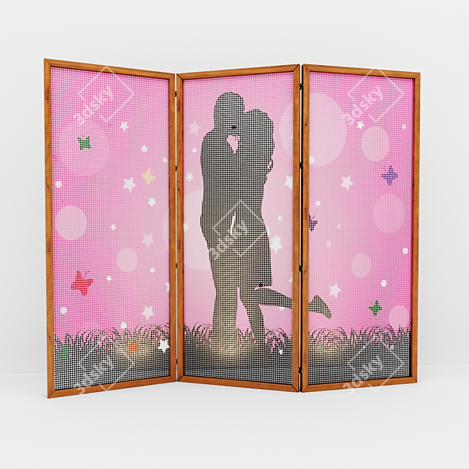 Title: Safe and Spacious 2100x2250mm Screen 3D model image 1