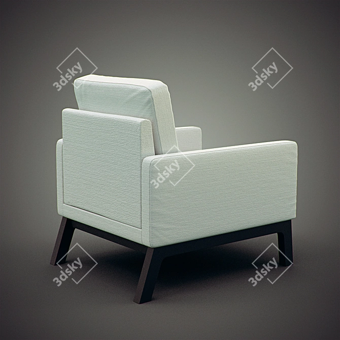URBN Liva Lounge Chair: Sleek & Stylish Seating 3D model image 3