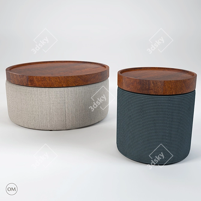 Arbel Design Isen Tables 3D model image 1