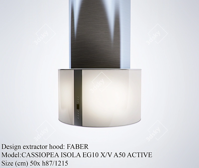 FABER CASSIOPEA Hood: Stylish & Powerful 3D model image 1