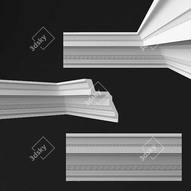 Elegant Orac Luxxus Cornice 3D model image 1