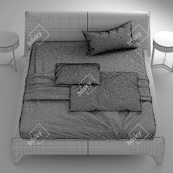 Sleek KIDO lema Bed 3D model image 3