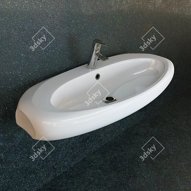 Opoczno Bilbao Overmount Sink 3D model image 2