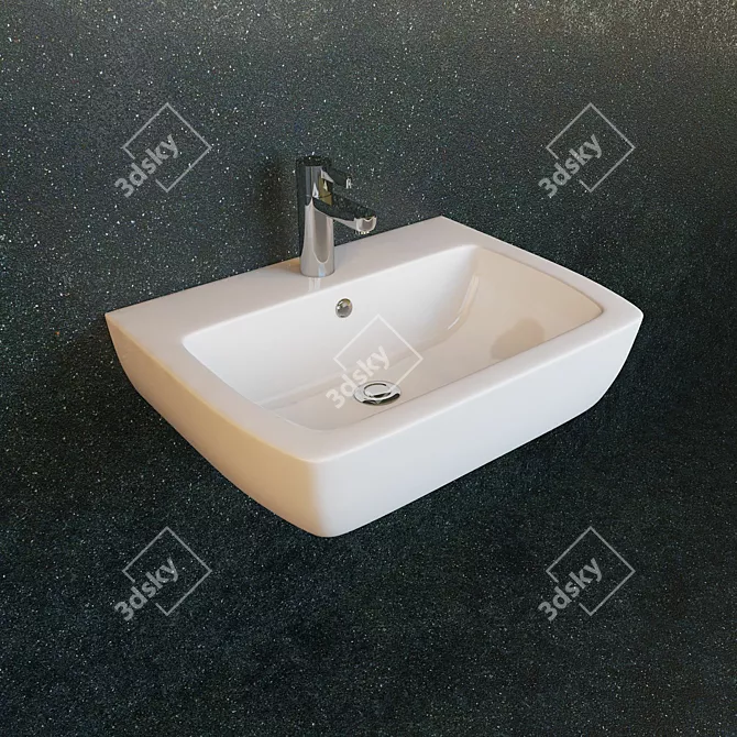 Opoczno Malmo: Modern & Stylish Sinks 3D model image 3