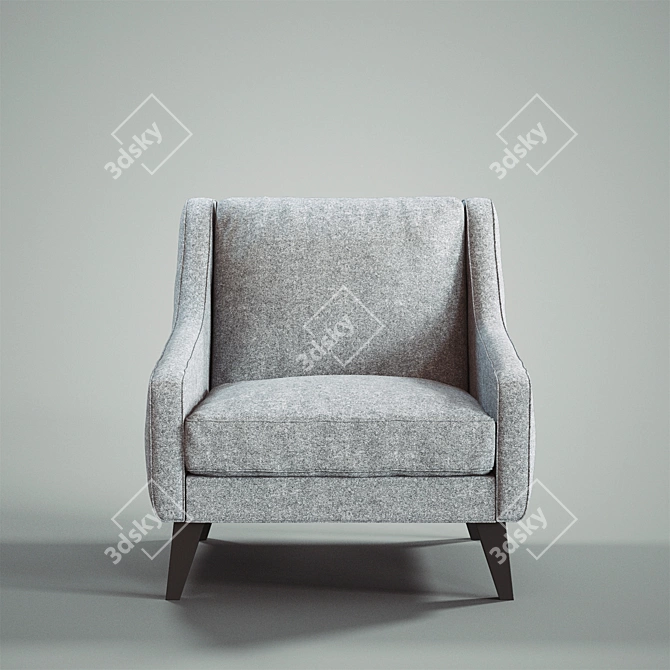 Elegant Lucy Chair: Stylish & Compact 3D model image 2