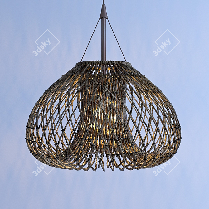 Modern Pendant Light 3D model image 1