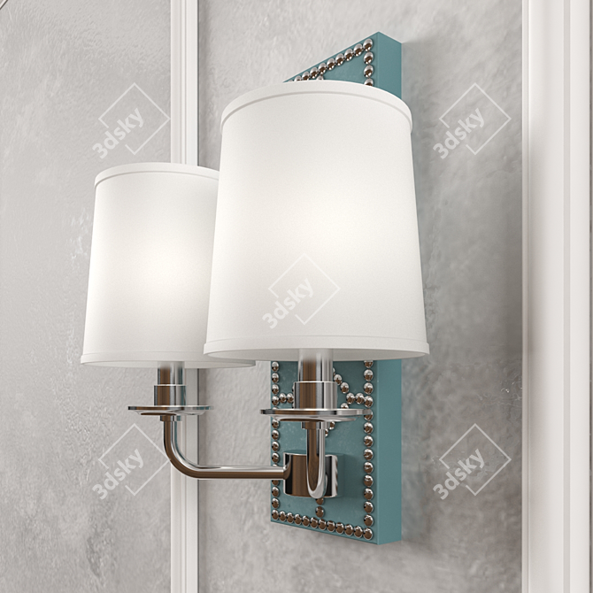 Elegant Williamsburg Wall Sconce 3D model image 1