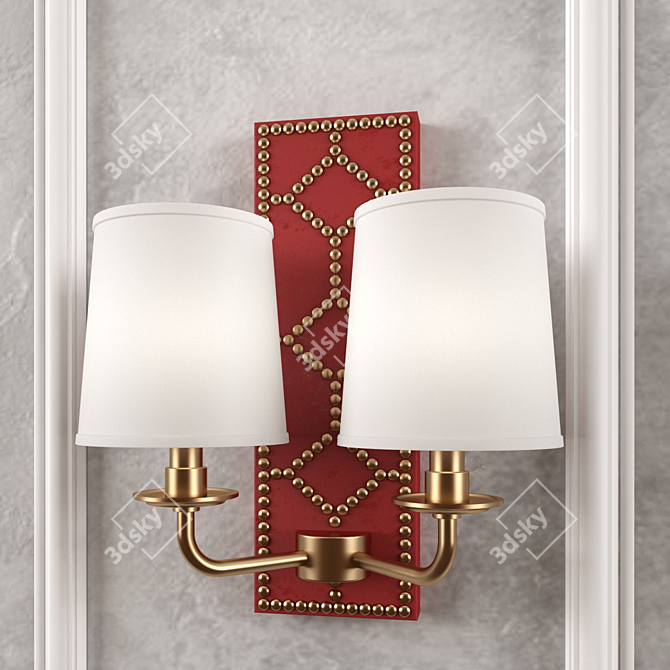 Elegant Williamsburg Wall Sconce 3D model image 2