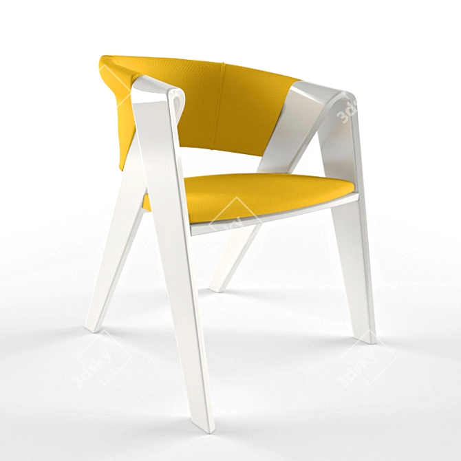 Elegant Luzhki Chair 3D model image 1