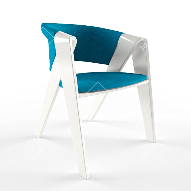 Elegant Luzhki Chair 3D model image 2