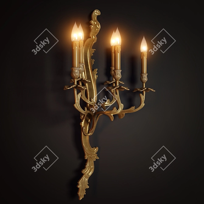 Modern Sconce G. Moscatelli: UV Mapped, V-Ray Render 3D model image 2