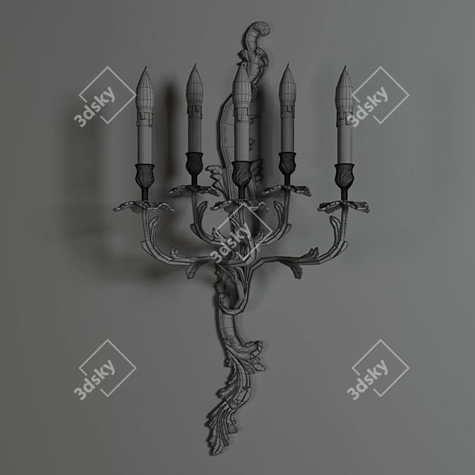 Modern Sconce G. Moscatelli: UV Mapped, V-Ray Render 3D model image 5