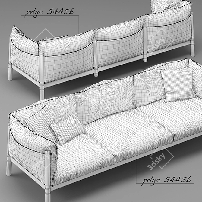 Yak Sofa: Modern Elegance for Your Home 3D model image 3