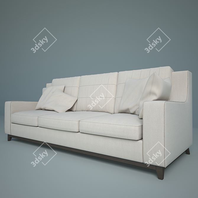 Elegant Boston: 96x240x97 cm 3D model image 2