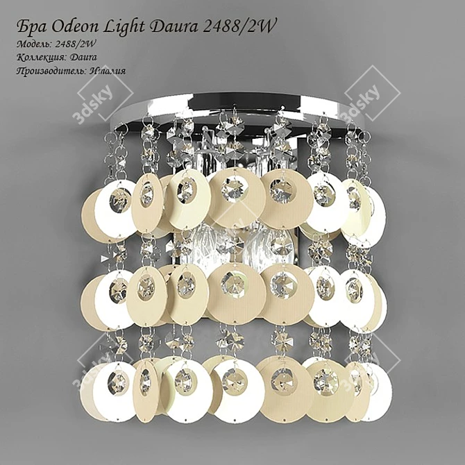 Dazzling Chrome and Crystal Bra 3D model image 1