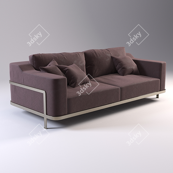 Nube Odilon Armchair: Sleek + Stylish Design 3D model image 1