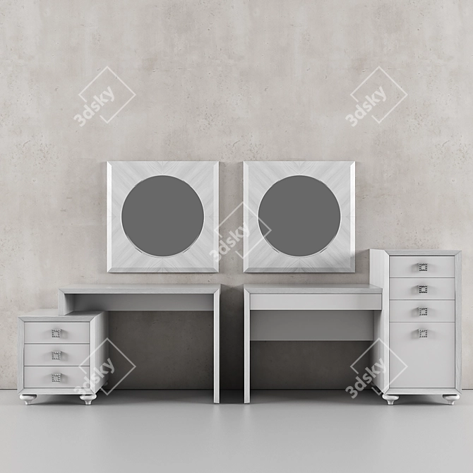 Elegant Versatile Tables. ZEGEN Delux. 3D model image 2