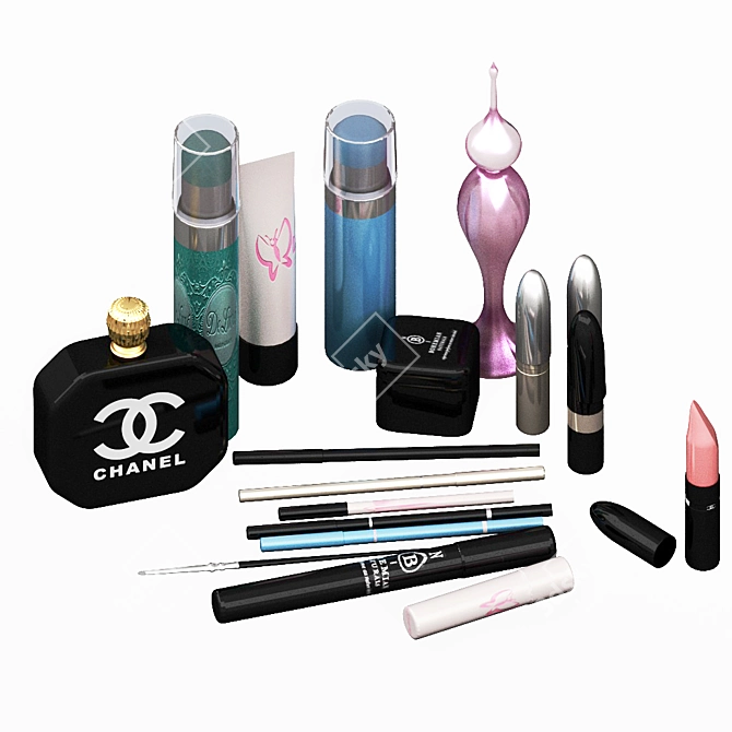 Flawless Finish Makeup Kit 3D model image 1