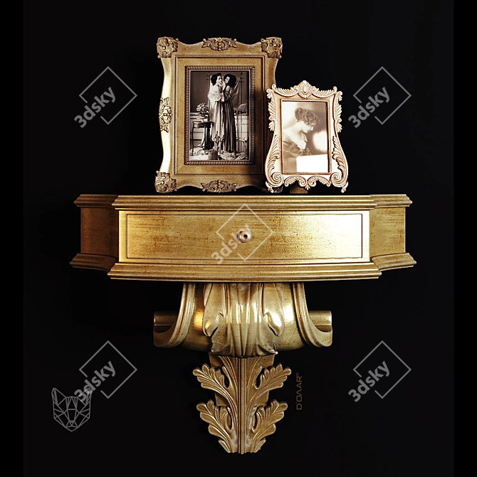 Sleek Night Stand: Modern Design, UV Mapped 3D model image 1