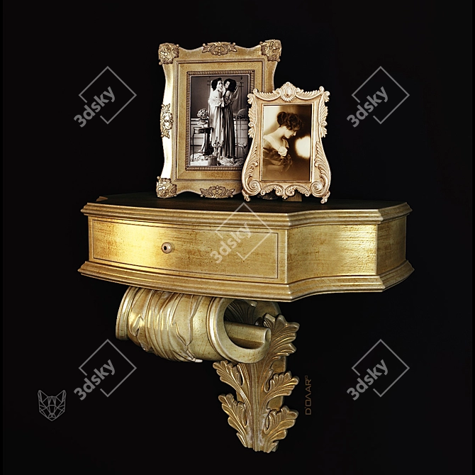 Sleek Night Stand: Modern Design, UV Mapped 3D model image 2
