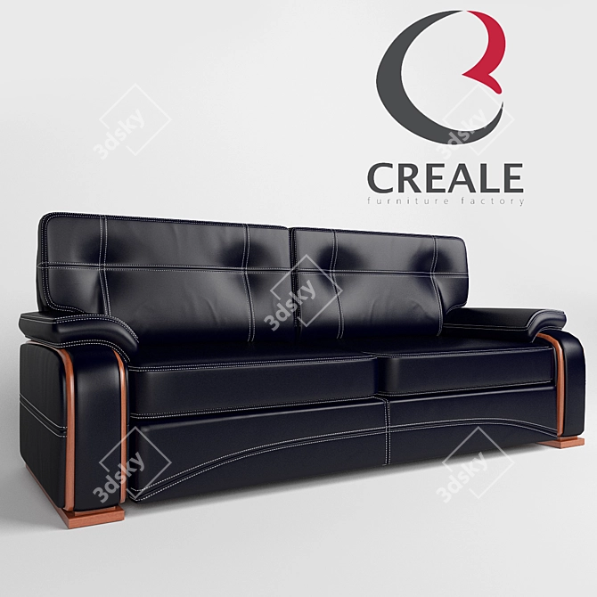 Elegant Lexus Sofa by Creale 3D model image 1